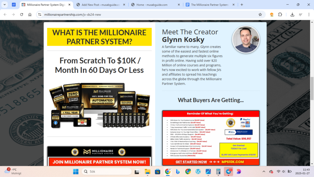 Millionaire Partner System