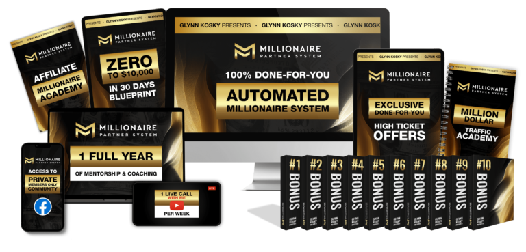 Millionaire Partner System Member area and video courses