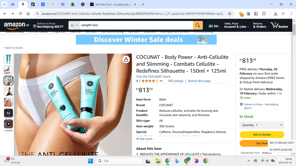 COCUNAT - Body Power - Anti-Cellulite and Slimming 