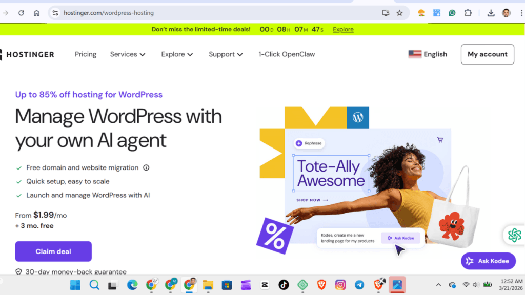 Hostinger hosting plans and services overview