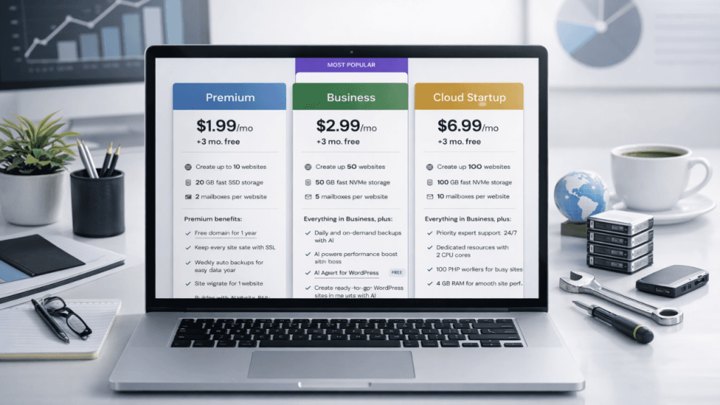 Hostinger pricing plans for beginners and businesses