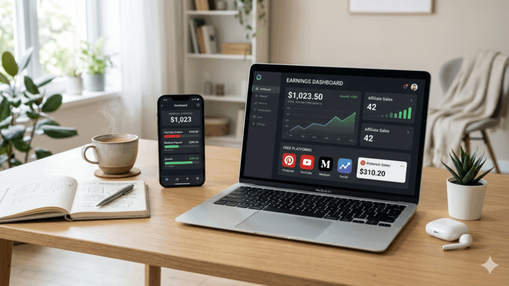 How I Made $1,000 a Month Online Using Free Platforms (No Investment Needed)