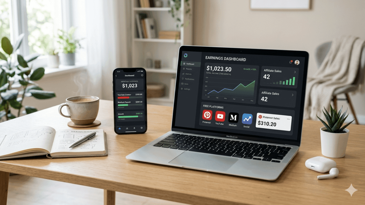 How I Made $1,000 a Month Online Using Free Platforms (No Investment Needed)