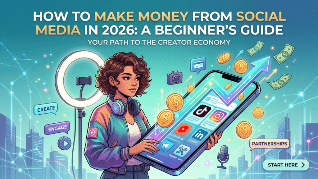 Easy Guide on How to Make Money From Social Media (2026) 4 Easy Guide on How to Make Money From Social Media 2026